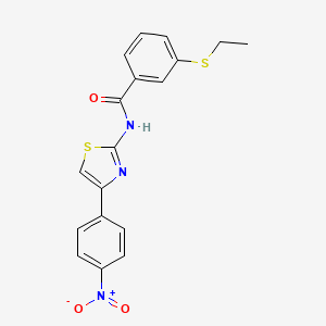 3-(ethylthio)-N-(4-(4-nitrophenyl)thiazol-2-yl)benzamide
