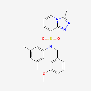 N-(3,5-dimethylphenyl)-N-[(3-methoxyphenyl)methyl]-3-methyl-[1,2,4]triazolo[4,3-a]pyridine-8-sulfonamide