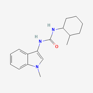 molecular formula C17H23N3O B2979559 1-(1-甲基-1H-吲哚-3-基)-3-(2-甲基环己基)脲 CAS No. 899990-37-5