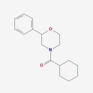 molecular formula C17H23NO2 B2979583 环己基(2-苯基吗啉-2-基)甲酮 CAS No. 954066-26-3