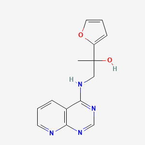 2-(Furan-2-yl)-1-(pyrido[2,3-d]pyrimidin-4-ylamino)propan-2-ol