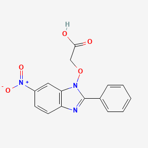 2-[(6-nitro-2-phenyl-1H-1,3-benzimidazol-1-yl)oxy]acetic acid