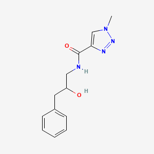 molecular formula C13H16N4O2 B2979604 N-(2-hydroxy-3-phenylpropyl)-1-methyl-1H-1,2,3-triazole-4-carboxamide CAS No. 1788771-95-8