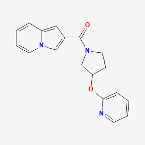 Indolizin-2-yl(3-(pyridin-2-yloxy)pyrrolidin-1-yl)methanone