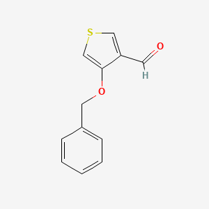 molecular formula C12H10O2S B2979638 4-(苄氧基)噻吩-3-甲醛 CAS No. 2169261-59-8