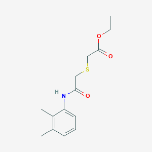 molecular formula C14H19NO3S B2979642 Ethyl 2-[2-(2,3-dimethylanilino)-2-oxoethyl]sulfanylacetate CAS No. 403835-25-6