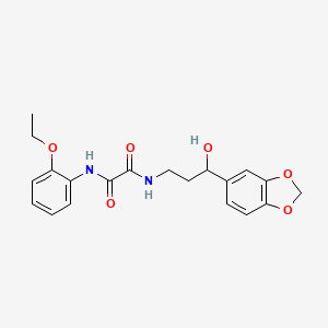 molecular formula C20H22N2O6 B2979648 N1-(3-(benzo[d][1,3]dioxol-5-yl)-3-hydroxypropyl)-N2-(2-ethoxyphenyl)oxalamide CAS No. 1421515-65-2