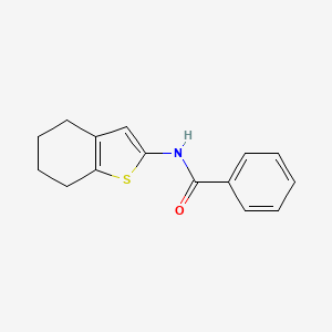 molecular formula C15H15NOS B2979651 N-(4,5,6,7-tetrahydro-1-benzothiophen-2-yl)benzamide CAS No. 51948-22-2