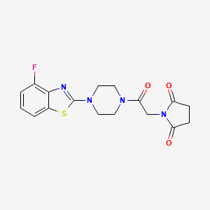 1-(2-(4-(4-Fluorobenzo[d]thiazol-2-yl)piperazin-1-yl)-2-oxoethyl)pyrrolidine-2,5-dione