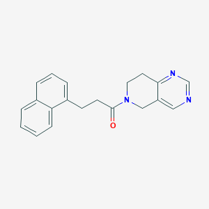 molecular formula C20H19N3O B2979654 1-(7,8-dihydropyrido[4,3-d]pyrimidin-6(5H)-yl)-3-(naphthalen-1-yl)propan-1-one CAS No. 1797142-76-7