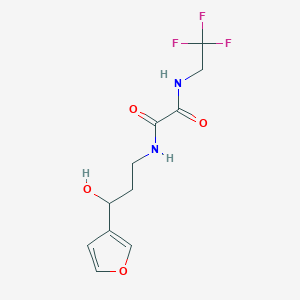 N1-(3-(furan-3-yl)-3-hydroxypropyl)-N2-(2,2,2-trifluoroethyl)oxalamide