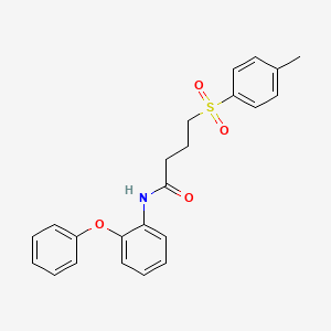 molecular formula C23H23NO4S B2979657 N-(2-phenoxyphenyl)-4-tosylbutanamide CAS No. 941925-87-7