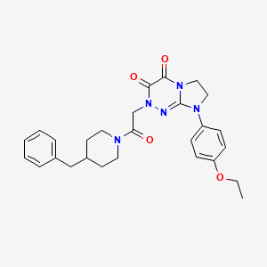 2-(2-(4-benzylpiperidin-1-yl)-2-oxoethyl)-8-(4-ethoxyphenyl)-7,8-dihydroimidazo[2,1-c][1,2,4]triazine-3,4(2H,6H)-dione