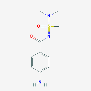 4-amino-N-[(dimethylamino)(methyl)oxo-lambda6-sulfanylidene]benzamide