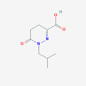 molecular formula C9H14N2O3 B2979672 1-(2-Methylpropyl)-6-oxo-1,4,5,6-tetrahydropyridazine-3-carboxylic acid CAS No. 923249-37-0