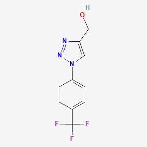 {1-[4-(trifluoromethyl)phenyl]-1H-1,2,3-triazol-4-yl}methanol