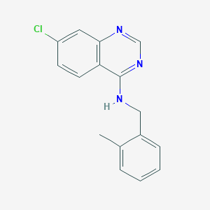 7-chloro-N-[(2-methylphenyl)methyl]quinazolin-4-amine