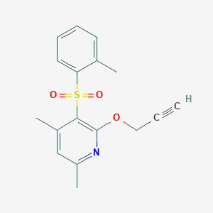 4,6-Dimethyl-3-[(2-methylphenyl)sulfonyl]-2-(2-propynyloxy)pyridine