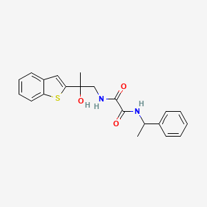 N1-(2-(benzo[b]thiophen-2-yl)-2-hydroxypropyl)-N2-(1-phenylethyl)oxalamide