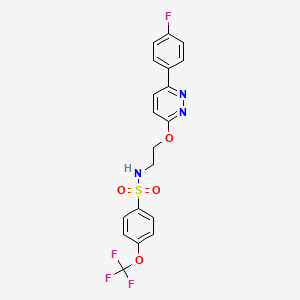 N-(2-((6-(4-fluorophenyl)pyridazin-3-yl)oxy)ethyl)-4-(trifluoromethoxy)benzenesulfonamide