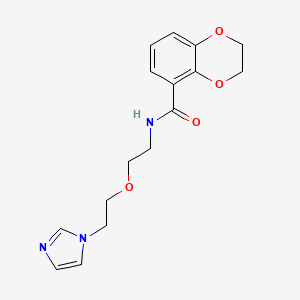 N-(2-(2-(1H-imidazol-1-yl)ethoxy)ethyl)-2,3-dihydrobenzo[b][1,4]dioxine-5-carboxamide