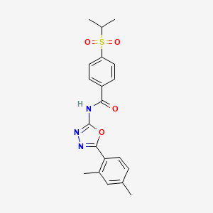 N-(5-(2,4-dimethylphenyl)-1,3,4-oxadiazol-2-yl)-4-(isopropylsulfonyl)benzamide