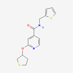 2-((tetrahydrothiophen-3-yl)oxy)-N-(thiophen-2-ylmethyl)isonicotinamide