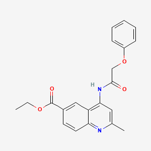 Ethyl 2-methyl-4-(2-phenoxyacetamido)quinoline-6-carboxylate