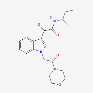 N-(sec-butyl)-2-(1-(2-morpholino-2-oxoethyl)-1H-indol-3-yl)-2-oxoacetamide