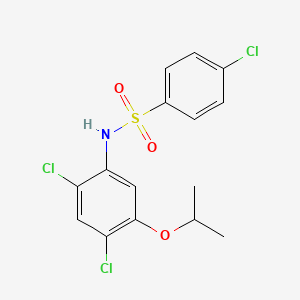 4-chloro-N-(2,4-dichloro-5-isopropoxyphenyl)benzenesulfonamide
