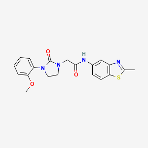 2-(3-(2-methoxyphenyl)-2-oxoimidazolidin-1-yl)-N-(2-methylbenzo[d]thiazol-5-yl)acetamide
