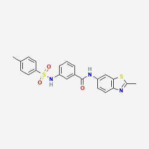 N-(2-methylbenzo[d]thiazol-6-yl)-3-(4-methylphenylsulfonamido)benzamide