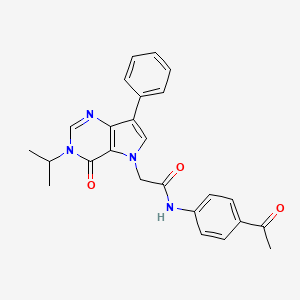 molecular formula C25H24N4O3 B2979749 3-{[4-(4-氯苯基)哌嗪-1-基]磺酰}-N-(3-乙氧基丙基)-1-丙基-1H-吡唑-4-甲酰胺 CAS No. 1251671-76-7