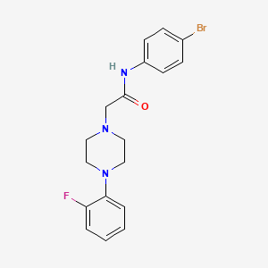 N-(4-bromophenyl)-2-[4-(2-fluorophenyl)piperazin-1-yl]acetamide