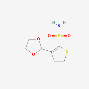 B2979830 3-(1,3-Dioxolan-2-yl)thiophene-2-sulfonamide CAS No. 103011-39-8