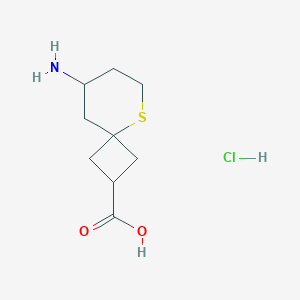 8-Amino-5-thiaspiro[3.5]nonane-2-carboxylic acid hydrochloride
