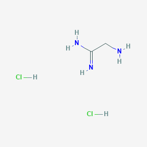 molecular formula C2H9Cl2N3 B2979834 Aminoacetamidine dihydrochloride CAS No. 82102-87-2