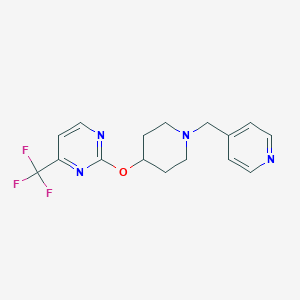 2-[1-(Pyridin-4-ylmethyl)piperidin-4-yl]oxy-4-(trifluoromethyl)pyrimidine