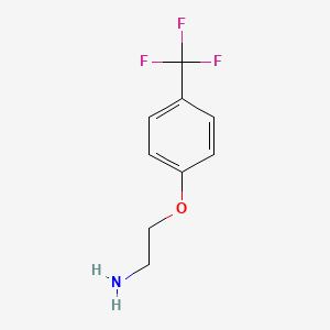molecular formula C9H10F3NO B2979840 2-[4-(Trifluoromethyl)phenoxy]ethanamine CAS No. 681482-61-1