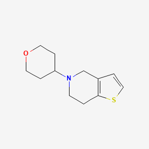 molecular formula C12H17NOS B2979852 5-(tetrahydro-2H-pyran-4-yl)-4,5,6,7-tetrahydrothieno[3,2-c]pyridine CAS No. 2034295-33-3