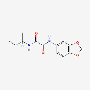 molecular formula C13H16N2O4 B2979854 N1-(苯并[d][1,3]二氧杂环-5-基)-N2-(仲丁基)草酰胺 CAS No. 941980-35-4