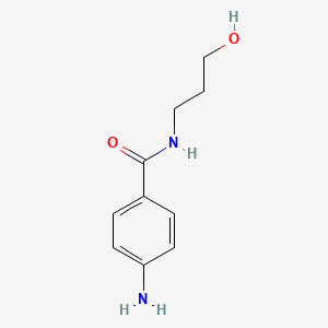 molecular formula C10H14N2O2 B2979886 4-amino-N-(3-hydroxypropyl)benzamide CAS No. 13793-41-4