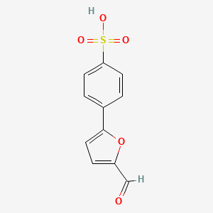 molecular formula C11H8O5S B2979887 4-(5-甲酰呋喃-2-基)苯磺酸 CAS No. 68502-11-4