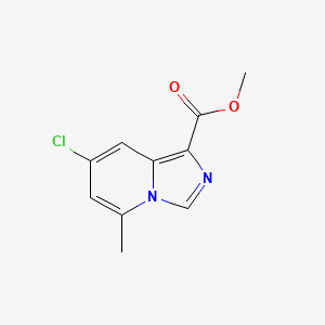 molecular formula C10H9ClN2O2 B2979890 Methyl 7-chloro-5-methylimidazo[1,5-a]pyridine-1-carboxylate CAS No. 1427402-85-4
