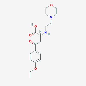 molecular formula C18H26N2O5 B2979937 4-(4-Ethoxyphenyl)-2-((2-morpholinoethyl)amino)-4-oxobutanoic acid CAS No. 329929-15-9