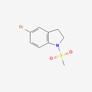molecular formula C9H10BrNO2S B2979947 5-Bromo-1-(methylsulfonyl)indoline CAS No. 446054-18-8