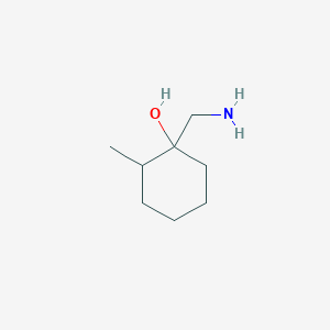 molecular formula C8H17NO B2979966 Cyclohexanol, 1-(aminomethyl)-2-methyl- CAS No. 37022-17-6