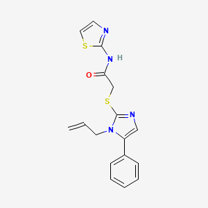 2-((1-allyl-5-phenyl-1H-imidazol-2-yl)thio)-N-(thiazol-2-yl)acetamide