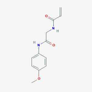 molecular formula C12H14N2O3 B2980001 N-[2-(4-Methoxyanilino)-2-oxoethyl]prop-2-enamide CAS No. 2361639-19-0