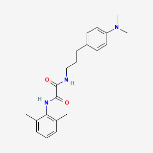 molecular formula C21H27N3O2 B2980002 N1-(3-(4-(dimethylamino)phenyl)propyl)-N2-(2,6-dimethylphenyl)oxalamide CAS No. 953988-03-9